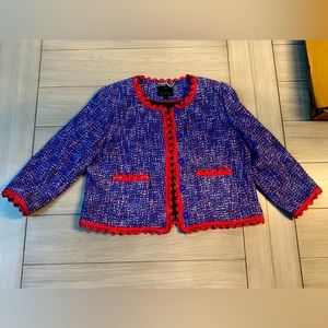 J. Crew Lady Jacket Blazer Autumn Tweed Ric Rac (Part of a set)